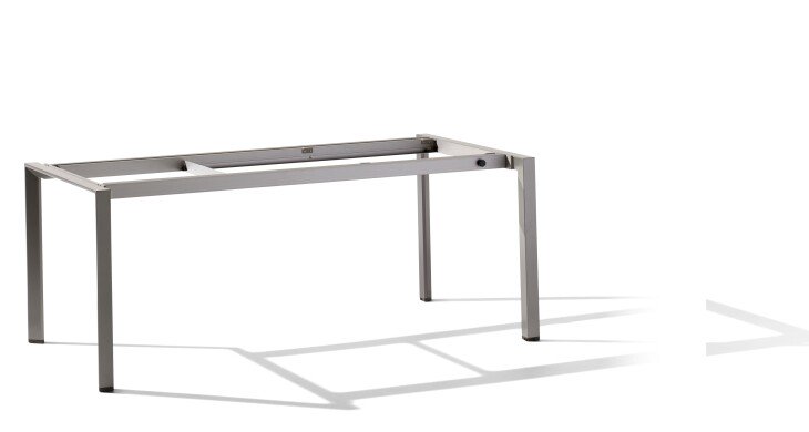 Tischgestell >Freesystem< in Graphit, Aluminium - 180x74x100cm (BxHxT)