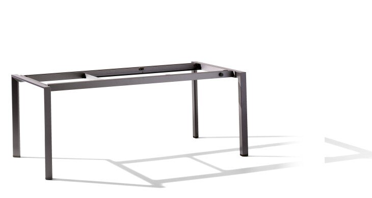 Tischgestell >Freesystem< in Eisengrau, Aluminium - 180x74x100cm (BxHxT)