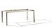 Tischgestell >Freesystem< in Champagner, Aluminium - 180x74x100cm (BxHxT)