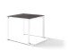 Tischplatte >Freesystem< in Beton dunkel, Polytec® - 90x1,2x90cm (BxHxT)