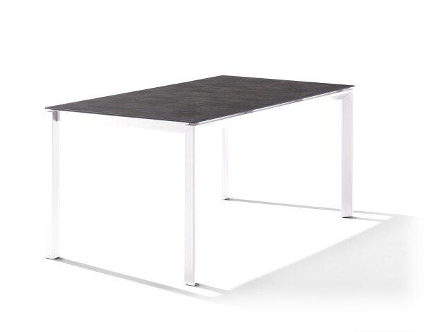 Tischplatte >Freesystem< in Beton dunkel, Polytec® - 160x1,2x90cm (BxHxT)