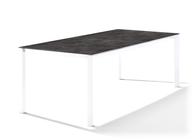Tischplatte >Freesystem< in Beton dunkel, Polytec® - 220x1,2x100cm (BxHxT)