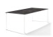 Tischplatte >Freesystem< in Beton dunkel, Polytec® - 220x1,2x100cm (BxHxT)
