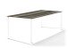 Tischplatte >Freesystem< in Eiche dunkel, Polytec® - 220x1,2x100cm (BxHxT)
