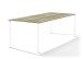 Tischplatte >Freesystem< in Eiche hell, Polytec® - 220x1,2x100cm (BxHxT)