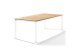 Tischplatte >Freesystem< in FSC Teak ®, FSC Teak ® - 220x1,7x100cm (BxHxT)