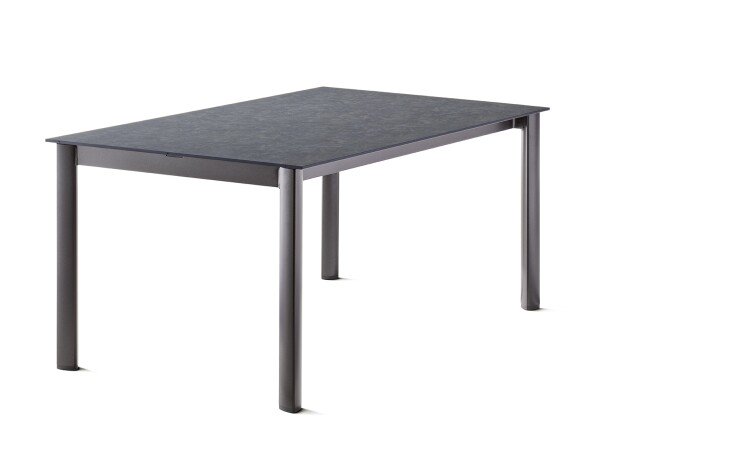 Tischplatte >Freesystem< in Schiefer anthrazit, Polytec® - 160x1x100cm (BxHxT)