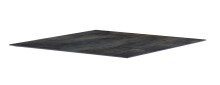Tischplatte >Freesystem< in Zement anthrazit, Polytec® - 90x1,2x90cm (BxHxT)