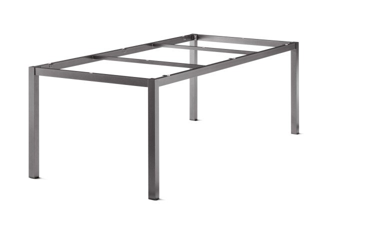 Tischgestell >Loft Polytec< in Anthrazit, Aluminium - 217x73x98cm (BxHxT)