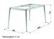 Tischgestell >Loft Polytec< in graphit, Aluminium - 140x73x70cm (BxHxT)