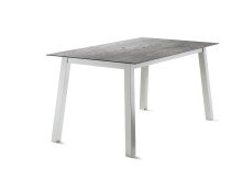 Tischgestell >Loft Polytec< in graphit, Aluminium - 140x73x70cm (BxHxT)