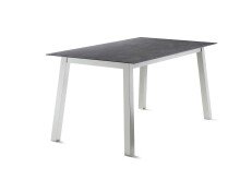 Tischgestell >Loft Polytec< in graphit, Aluminium - 140x73x70cm (BxHxT)