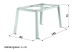 Tischgestell >Loft Polytec< in graphit, Aluminium - 140x73x70cm (BxHxT)