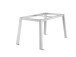 Tischgestell >Loft Polytec< in graphit, Aluminium - 140x73x70cm (BxHxT)