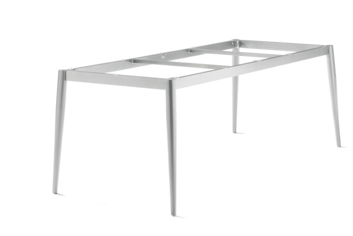 Tischgestell >Loft Polytec< in graphit, Aluminium - 200x73x80cm (BxHxT)