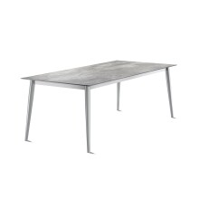Tischgestell >Loft Polytec< in graphit, Aluminium - 200x73x80cm (BxHxT)