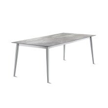 Tischgestell >Loft Polytec< in graphit, Aluminium - 200x73x80cm (BxHxT)