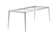 Tischgestell >Loft Polytec< in graphit, Aluminium - 200x73x80cm (BxHxT)