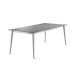 Tischgestell >Loft Polytec< in graphit, Aluminium - 200x73x80cm (BxHxT)