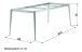 Tischgestell >Loft Polytec< in graphit, Aluminium - 200x73x80cm (BxHxT)
