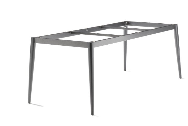 Tischgestell >Loft Polytec< in eisengrau, Aluminium - 200x73x80cm (BxHxT)