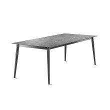 Tischgestell >Loft Polytec< in eisengrau, Aluminium - 200x73x80cm (BxHxT)