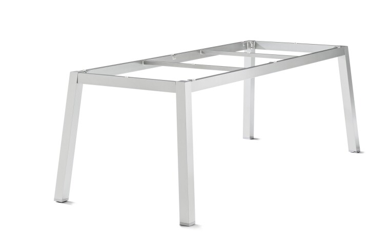 Tischgestell >Loft Polytec< in graphit, Aluminium - 200x73x80cm (BxHxT)