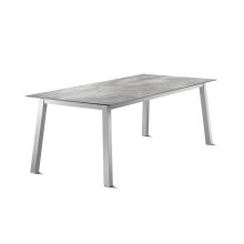 Tischgestell >Loft Polytec< in graphit, Aluminium - 200x73x80cm (BxHxT)