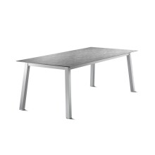 Tischgestell >Loft Polytec< in graphit, Aluminium - 200x73x80cm (BxHxT)
