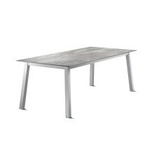 Tischgestell >Loft Polytec< in graphit, Aluminium - 200x73x80cm (BxHxT)