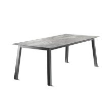 Tischgestell >Loft Polytec< in eisengrau, Aluminium - 200x73x80cm (BxHxT)