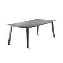 Tischgestell >Loft Polytec< in eisengrau, Aluminium - 200x73x80cm (BxHxT)