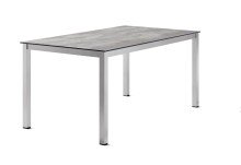 Tischgestell >Loft Polytec< in Graphit, Aluminium - 157x73x87cm (BxHxT)