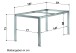 Tischgestell >Loft Polytec< in Graphit, Aluminium - 157x73x87cm (BxHxT)