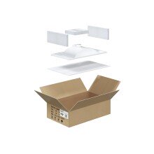 Badezimmer-Set >ARUBA< in weiß glänzend/Weiß lackiert - 80x57x45 (BxHxT)
