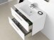 Badezimmer-Set >ARUBA< in weiß glänzend/Weiß lackiert - 80x57x45 (BxHxT)