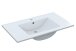 Badezimmer-Set >ARUBA< in weiß glänzend/Weiß lackiert - 80x57x45 (BxHxT)