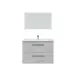 Badezimmer-Set >ARUBA< in Beton-Grau - 80x57x45 (BxHxT)