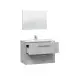 Badezimmer-Set >ARUBA< in Beton-Grau - 80x57x45 (BxHxT)