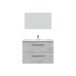 Badezimmer-Set >ARUBA< in Beton-Grau - 80x57x45 (BxHxT)