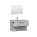 Badezimmer-Set >ARUBA< in Beton-Grau - 80x57x45 (BxHxT)