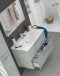 Badezimmer-Set >ARUBA< in Beton-Grau - 80x57x45 (BxHxT)