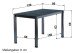 Tischgestell >Lounge< in graphit, Aluminium - 118x67x78cm (BxHxT)