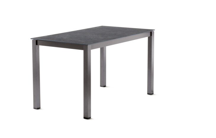 Tischgestell >Lounge< in Eisengrau, Aluminium - 118x67x78cm (BxHxT)