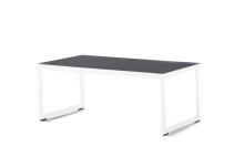 Glastisch >Lounge< in eisengrau, Weiß -...