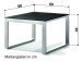 Gartentisch >Lounge< in Beton dunkel, graphit - 60x44x60 (BxHxT)