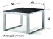 Gartentisch >Lounge< in Beton dunkel, graphit - 60x44x60 (BxHxT)