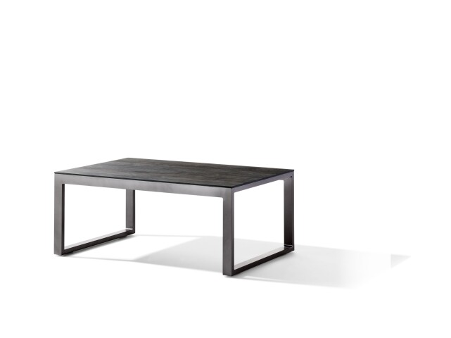 Gartentisch >Lounge< in Beton dunkel, eisengrau - 105x44x70 (BxHxT)