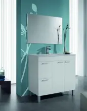 Badezimmer-Set >AKTIVA< in weiß glänzend...