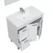 Badezimmer-Set >AKTIVA< in weiß glänzend - 80x80x45 (BxHxT)